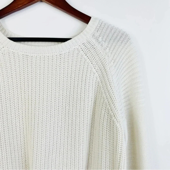 ZARA KNIT Beige Long Sleeve Knit Sweater Size Large - Picture 3 of 5